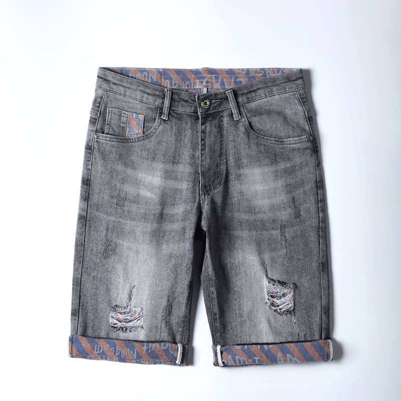Men's Denim Pants Trendy Casual Straight Slim Stretch