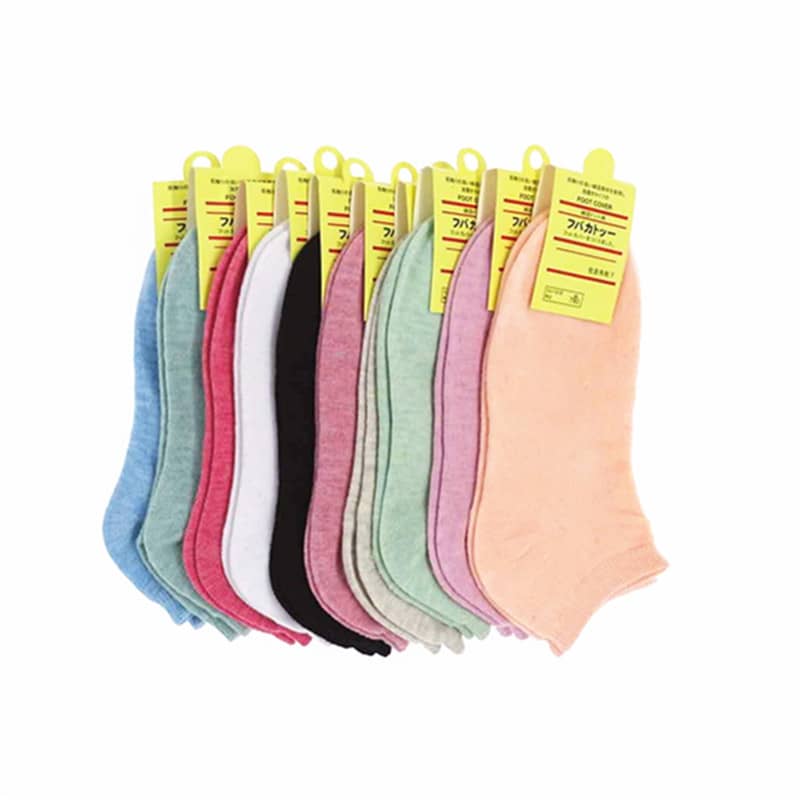 Candy Lady Socks Pure Color Casual Women's Cotton Socks S…