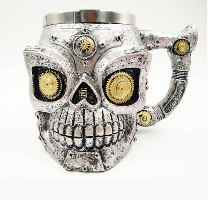 Antique Personality Skull Ghost Head Stainless Steel Crea…