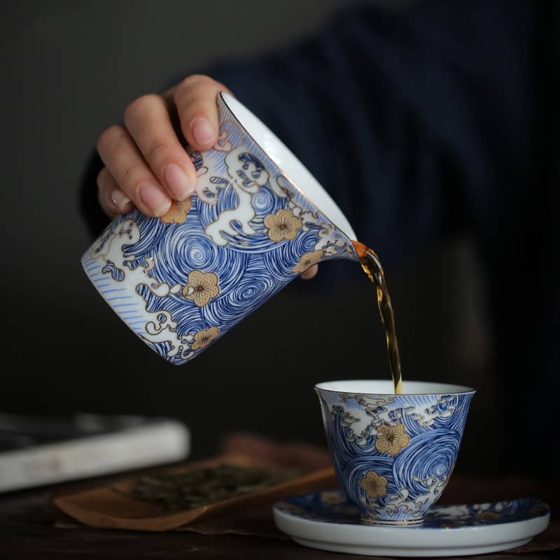 Enamel Cha Hai 200ml Ceramic Fair Cups Hand Made Chinese…