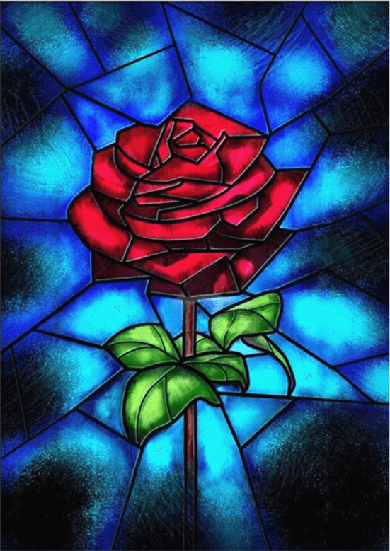 Rose Flower Diy Diamond Painting Decorative Painter