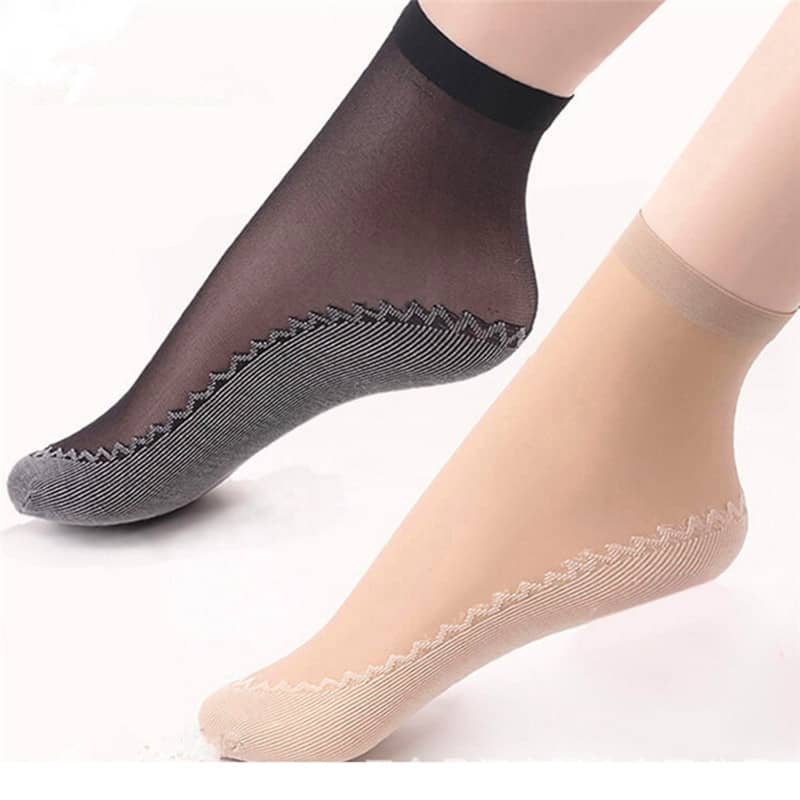 Ladies Cotton Bottom Short Stockings Non-Slip Cotton Bott…