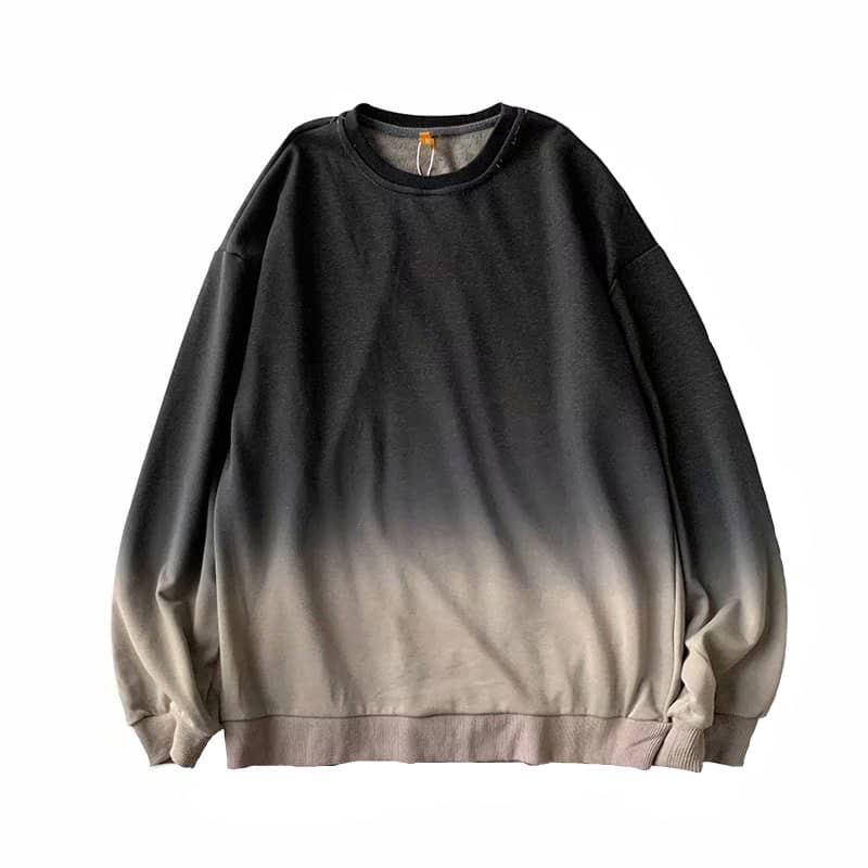 All-match Gradient Round Neck Pullover Top Bottoming Shir…