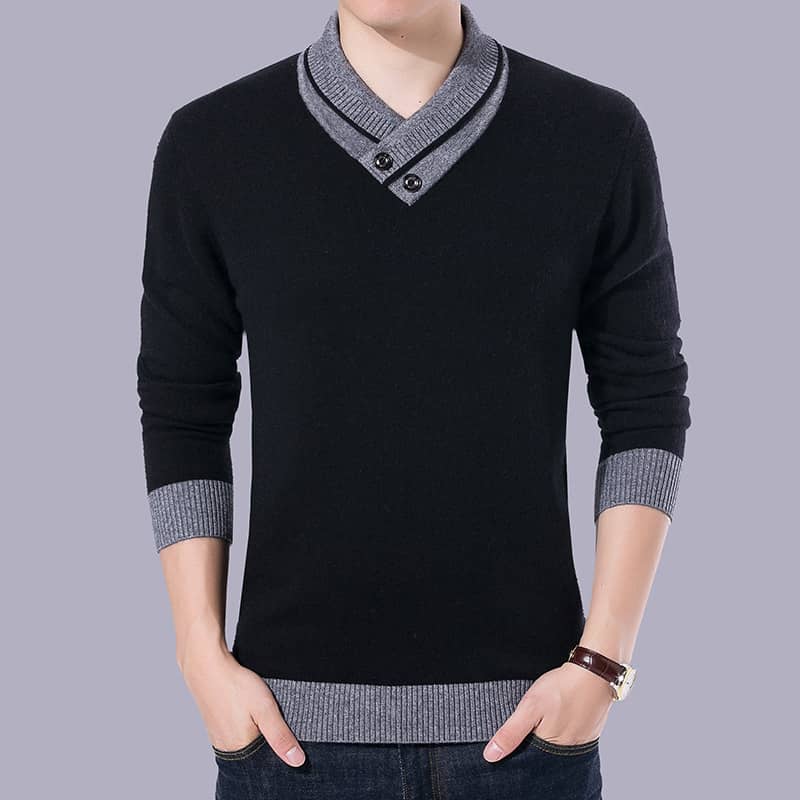 Autumn And Winter Men's Warm Woolen Sweater