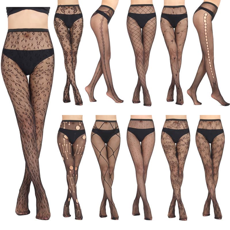 Stockings Jacquard Net Pants Hollow Temptation Fishnet St…