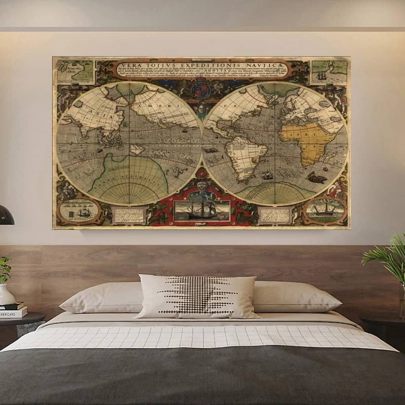 Living Room World Image Ancient Art Canvas