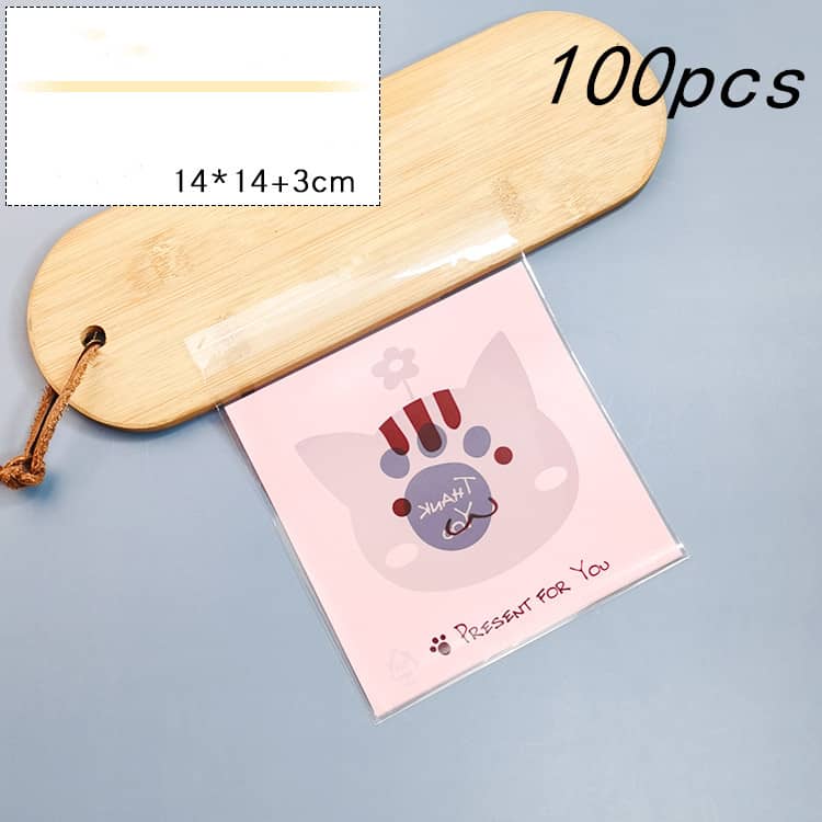 Candy Dessert Biscuits Bag Cartoon Ziplock Bag 100 Pieces