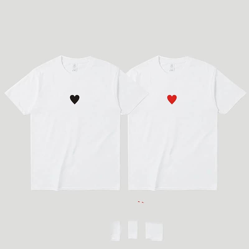 Feel Warm And Hot Discoloration Love Peach Pure Cotton Sh…