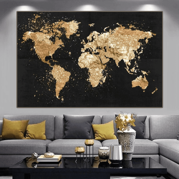 Decorative Canvas Core Spray Hanging Rimless Decorative P…