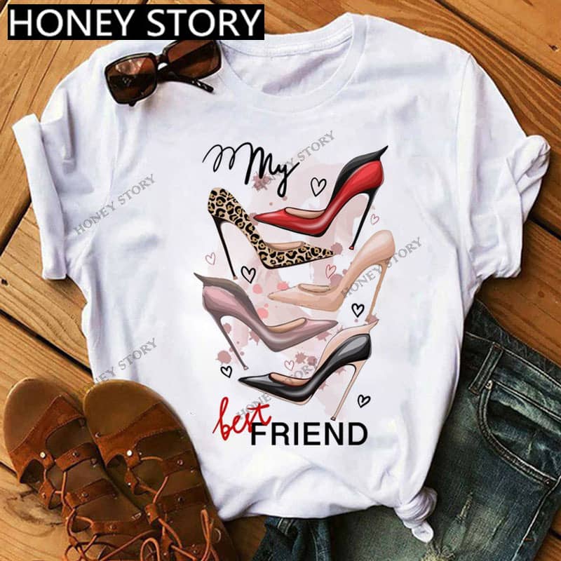 Women's Round Neck Loose Casual Women's T-Shirt Short Sleeve