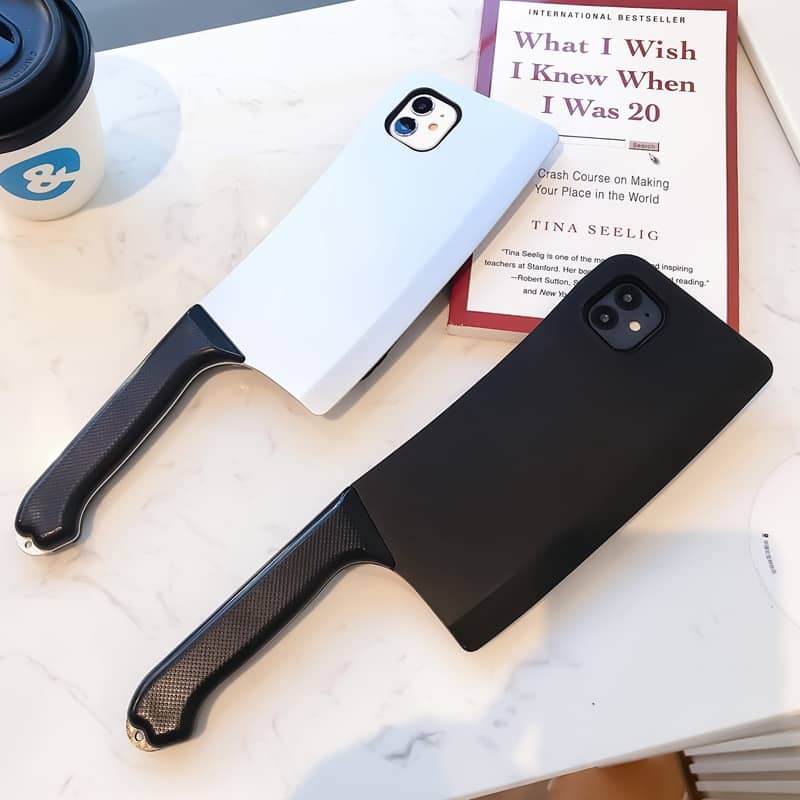Kitchen Knife Phone Case Soft Silicone Protective Cover