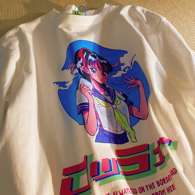 Japanese Anime Cartoon Student Short Sleeve