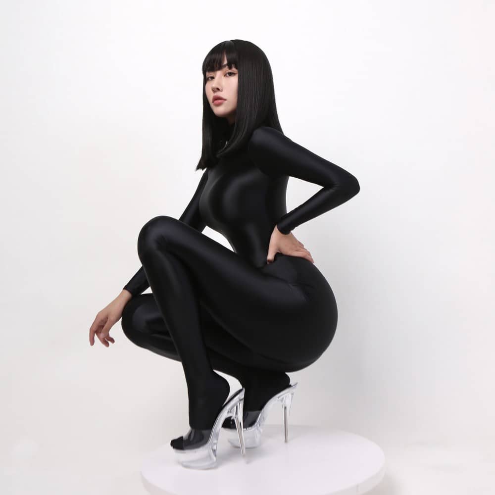 Brocade Ammonia Full Coat With Long Sleeve Tights