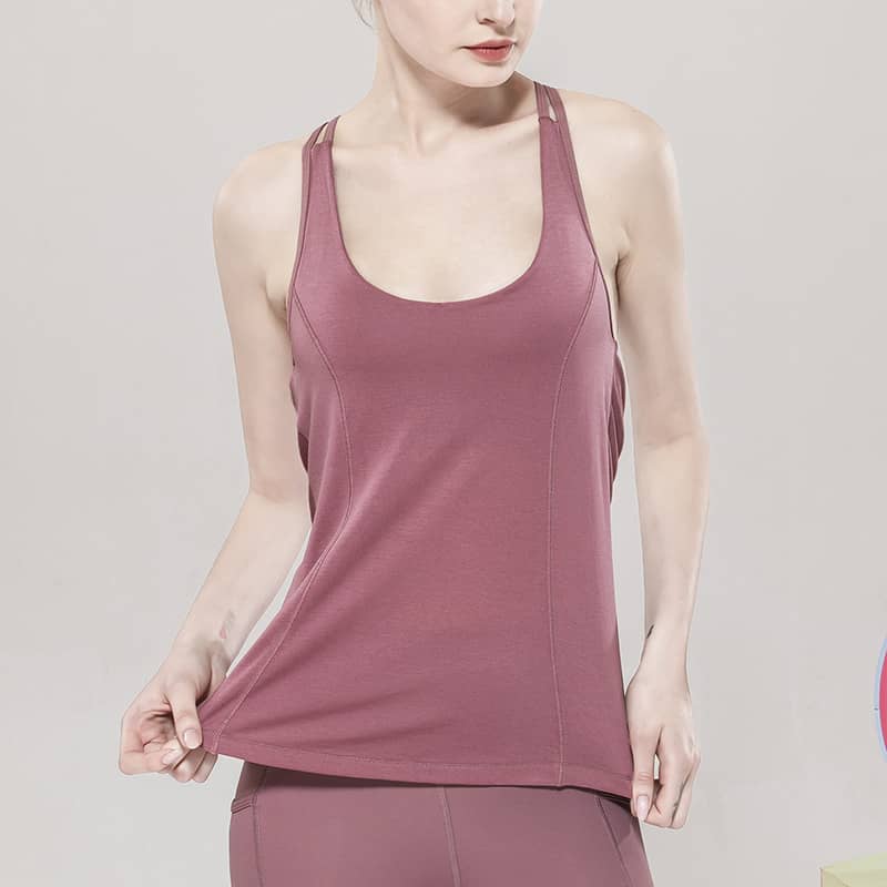 Fake Two-piece Sports Vest Women's Fitness Suit
