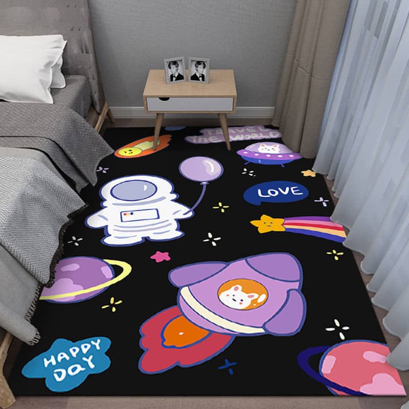 Carpet Bedroom Bedside Blanket Girl Cartoon
