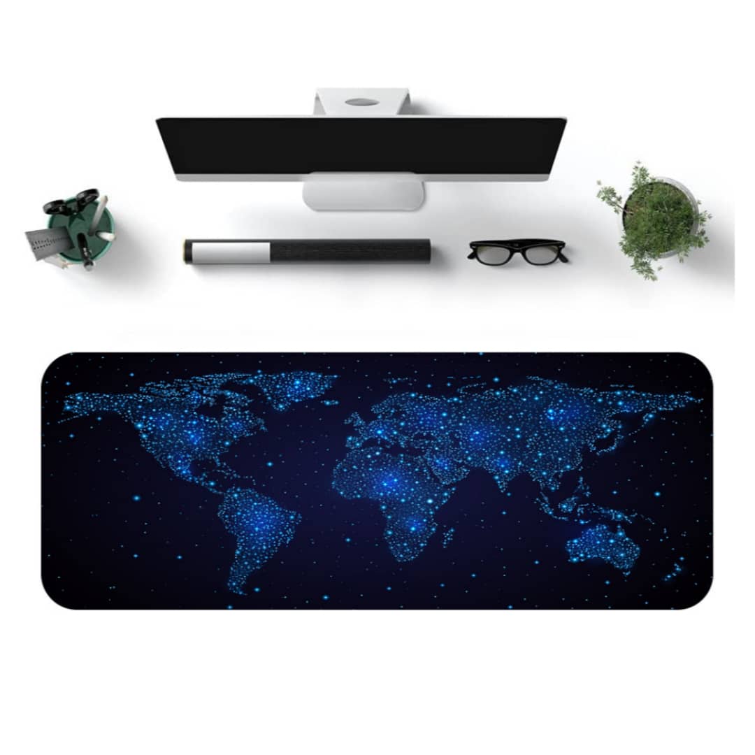 World Map Oversized Mouse Pad