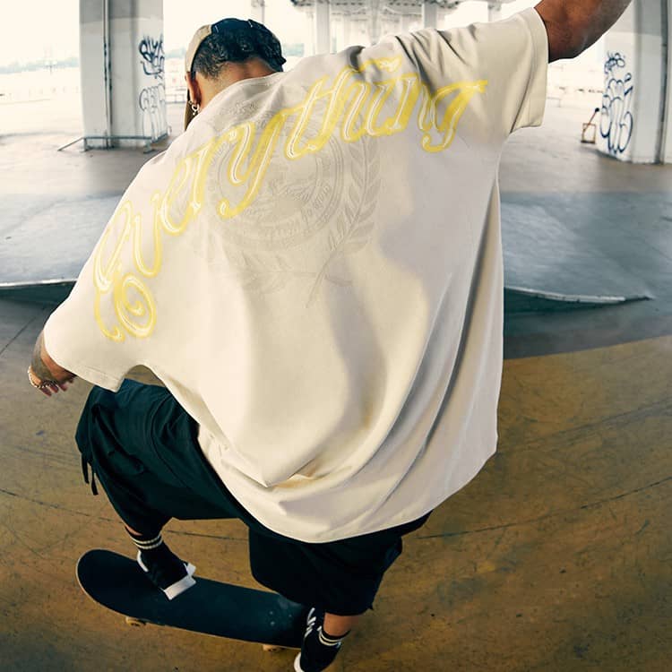 Men's Batwing Sleeve Printed T-shirt