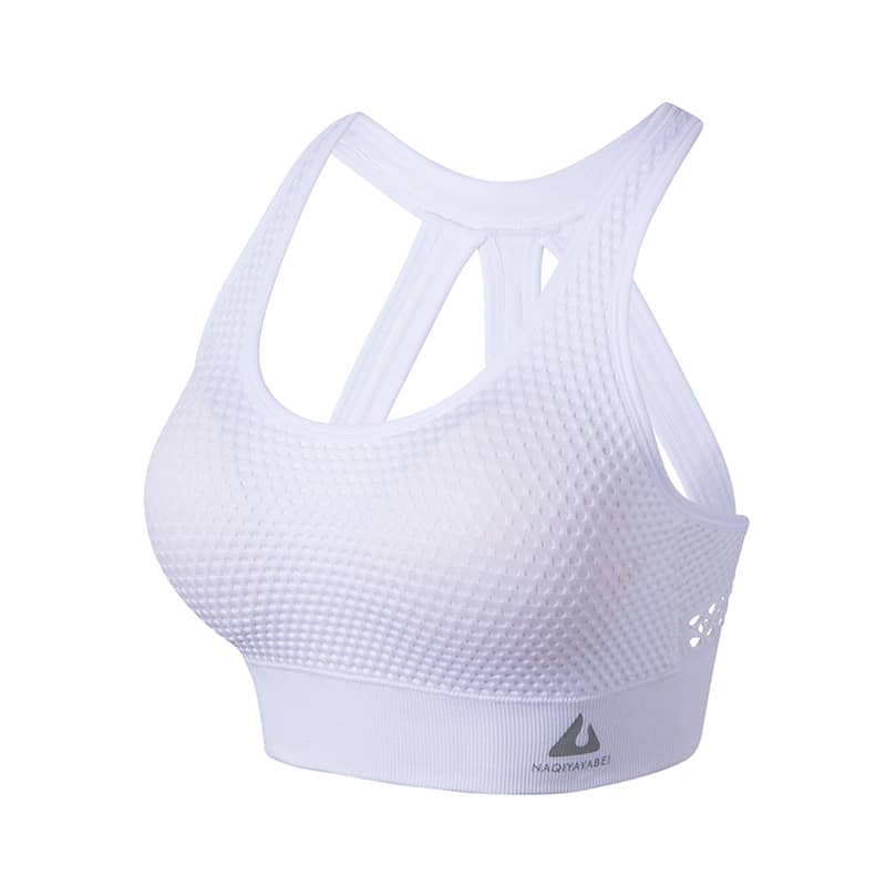 Hollow Beauty Back Sports Bra Gathers Yoga Vest