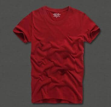 European and American men's solid color cotton T-shirt