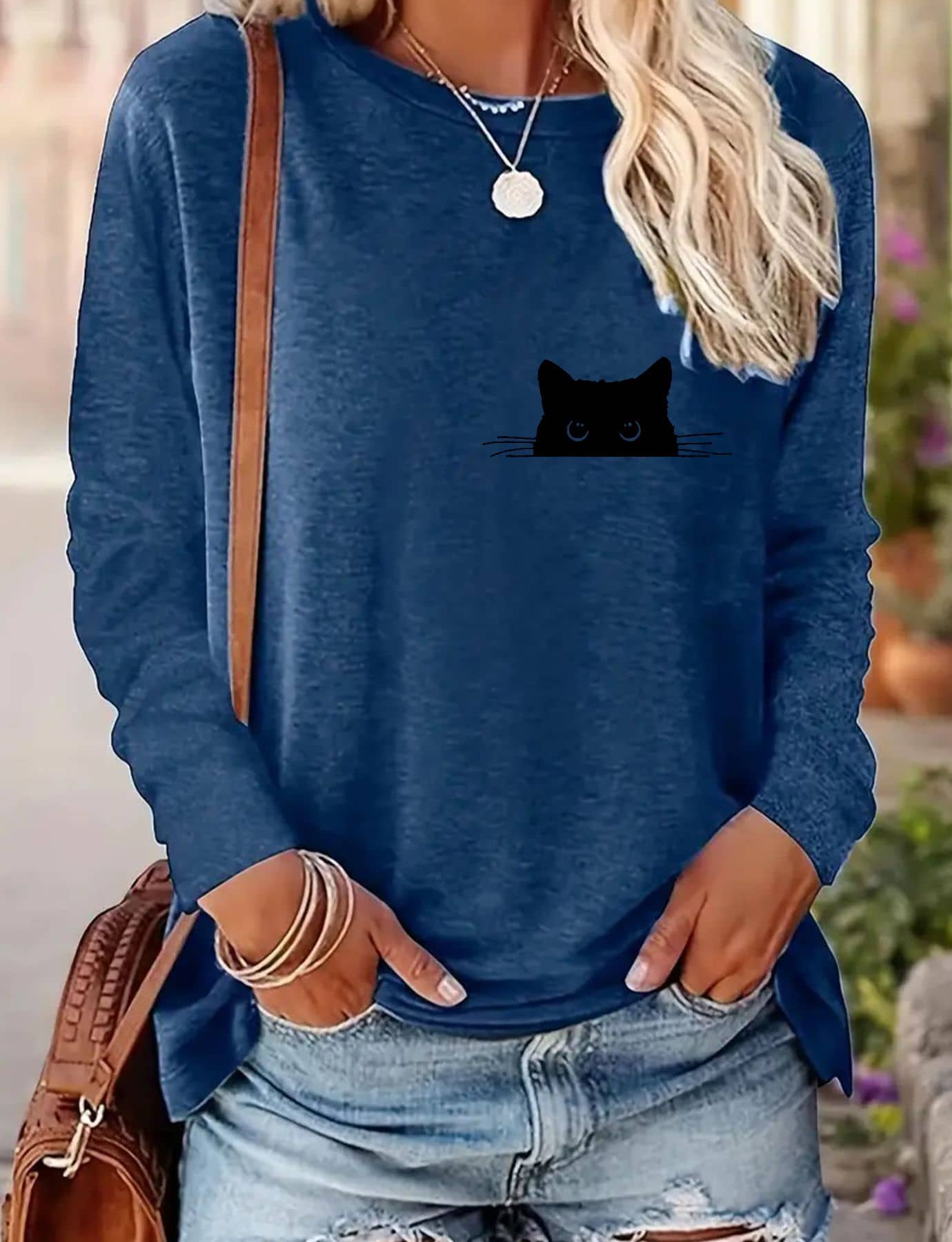 Women's Casual Long-sleeved Spring And Autumn T-shirt