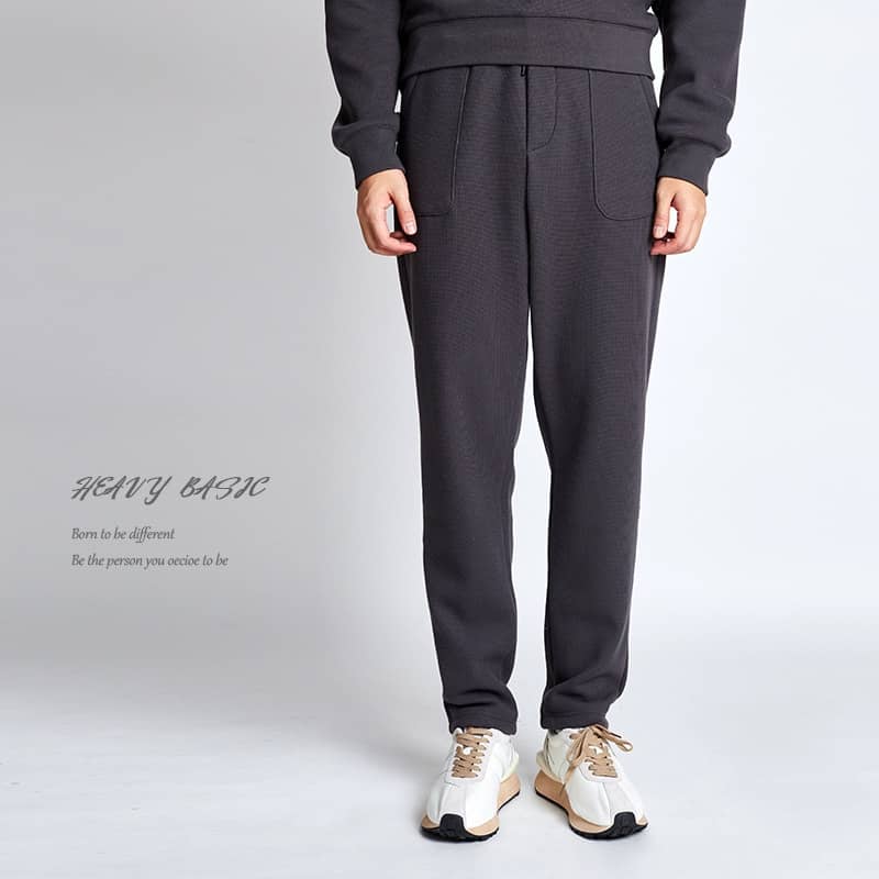 Simple Drawstring Waist Straight Track Sweatpants Men's F…