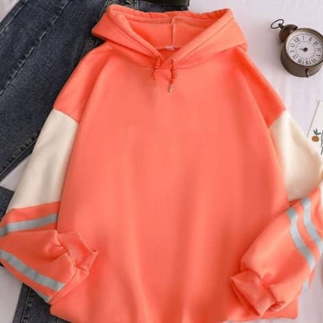 White Version Stitching Loose Casual Fleece-lined Cross-b…